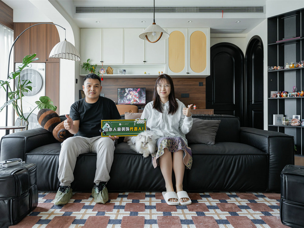 國博城鳳棲居122平中古風(fēng)格裝修效果圖